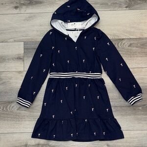 Janie and Jack x Peanuts Navy Hooded Dress